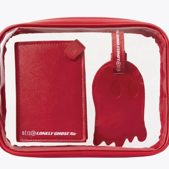 NWT -  BÉIS The Passport & Luggage Tag Set  in Text Me Red - Picture 2 of 2